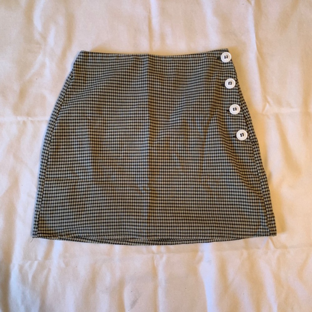Urban Outfitters black & white gingham skirt